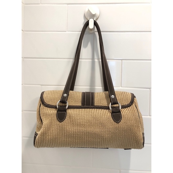 The Sak Tan and Brown Crochet Satchel GUC - Picture 2 of 8